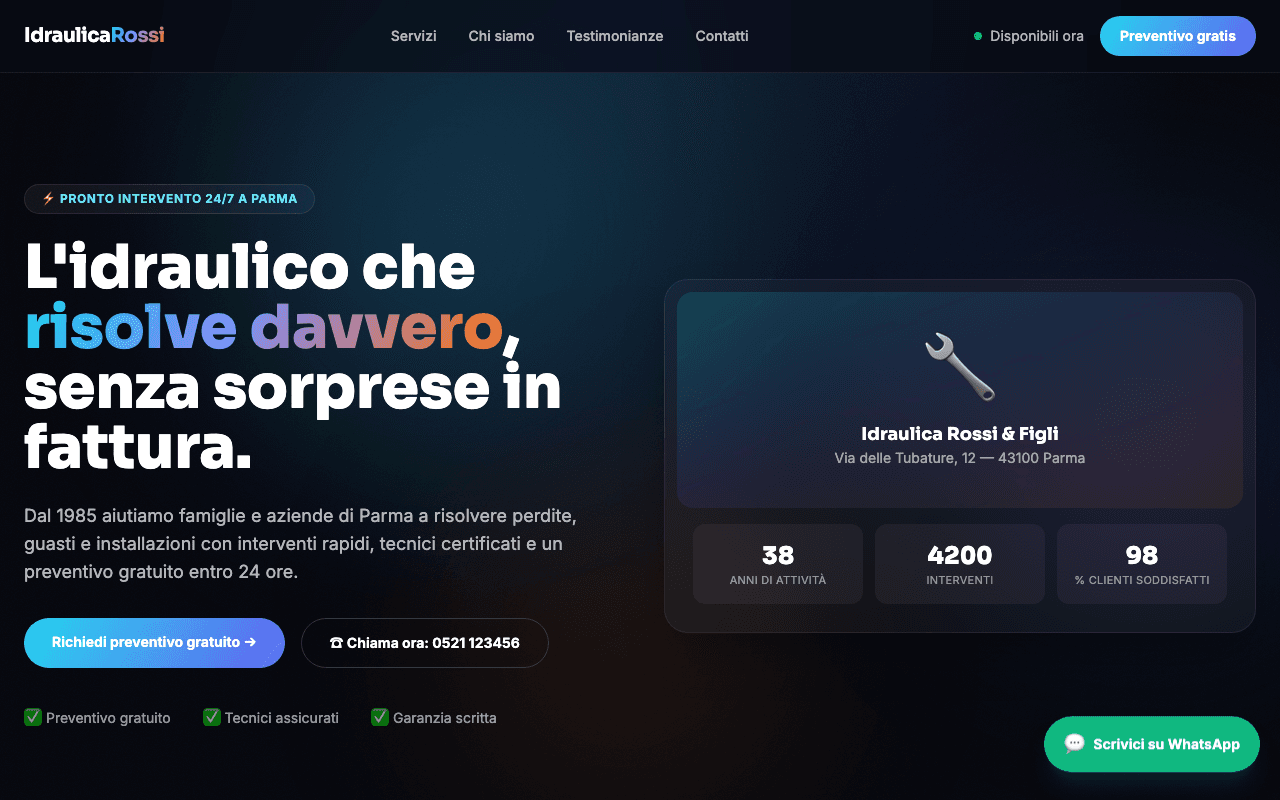 Sito moderno Andiamo Online