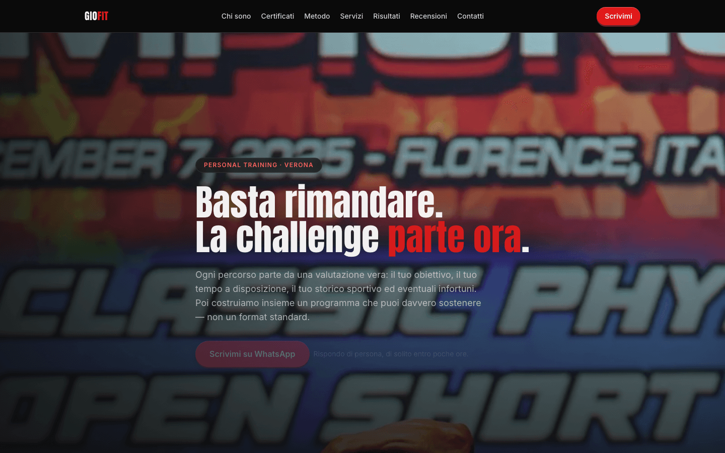 Anteprima del sito GioFit