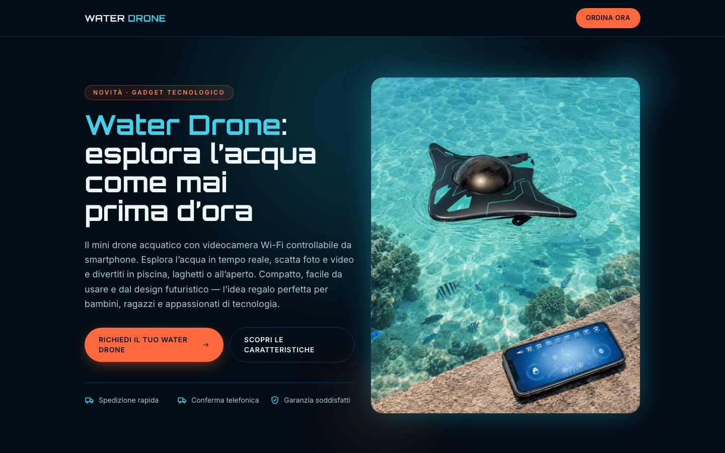 Anteprima del sito Water Drone